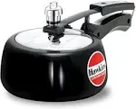 Hawkins CB15 Hard Anodised Pressure Cooker 1.5-Liter Contura Black