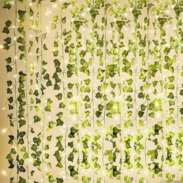 Kaszoo 84Ft 12 Pack Artificial Ivy Garland