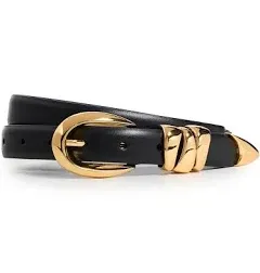 Madewell Women's Triple Metal Keeper Gold Belt