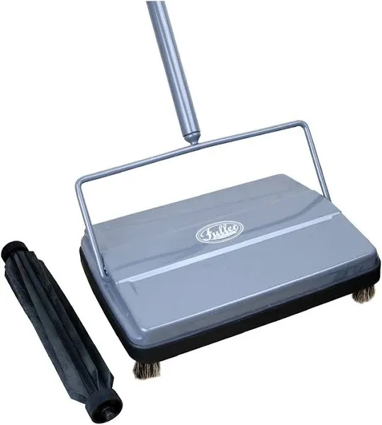 17042 Electrostatic Carpet &amp; Floor Sweeper with Additional Rubber Rotor - 9&#034; Cle