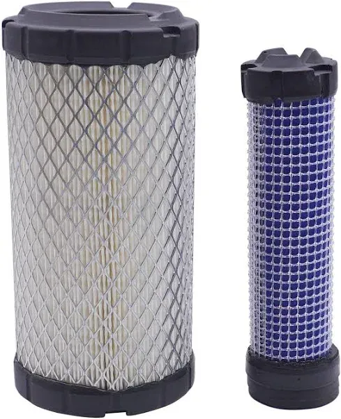 Inner & Outer Air Filters Set M113621 M123378,Air Filter Element Compatible with 1023E 1026R 1200 1720 1725 2030A 2210 2500,Replaces Kawasaki 11013-7029 11013-7048