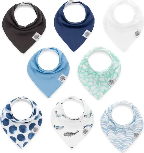 Parker Baby Co. 8 Pack Bandana Drool Bibs