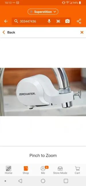 Zerowater ExtremeLife Faucet Mount Water Filtration System