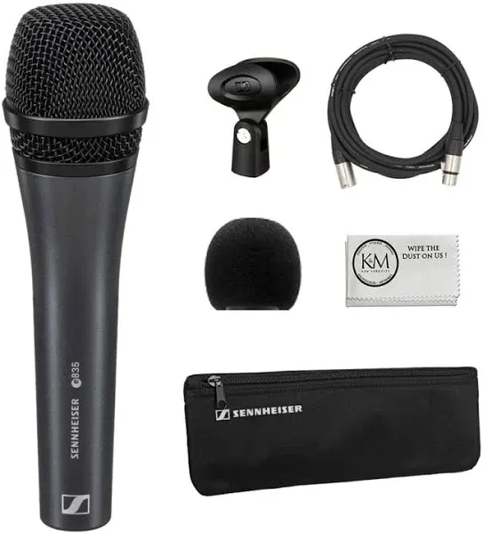 Sennheiser e835 Cardioid Vocal Microphone, 3 Pack