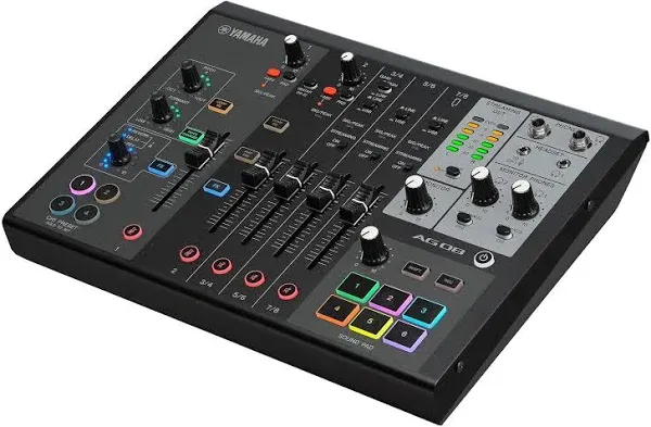 Yamaha AG08 All-In-One Live Streaming Mixer - White