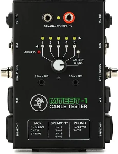 Mackie MTest-1 Cable Tester