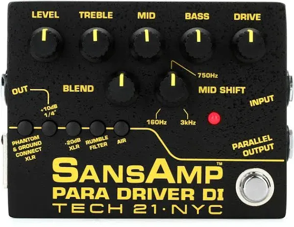 Tech 21 SansAmp Para Driver DI Instrument Preamp