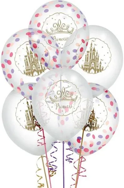 Disney Princess Latex Confetti Balloons