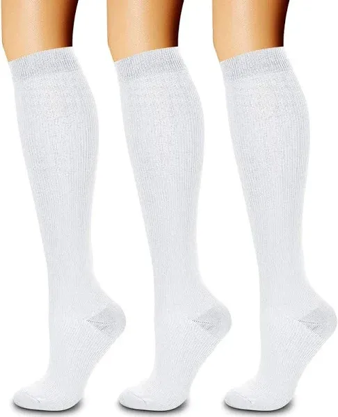 CHARMKING Compression Socks for Women &amp; Men Circulation (3 Pairs) 15-20 Mmhg Is 