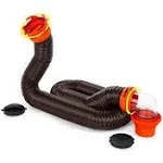 Camco RhinoFLEX Sewer Hose Kit W/15FT Hose and Swivel Fittings 39760