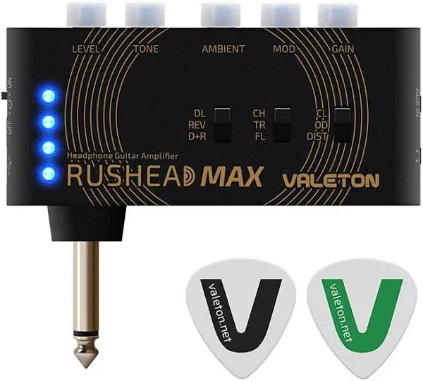 Valeton Rushead Max Bass Headphone Amplifier for Bass Guitar