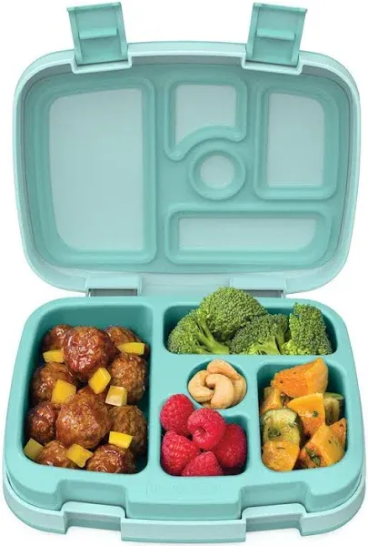 Bentgo Kids Childrens Lunch Box  Durable, Leak-Proof, On-the-Go Meal - Green