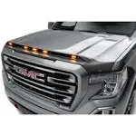 AVS Silverado Aeroskin LightShield Hood Protector; Black Chevy 1500