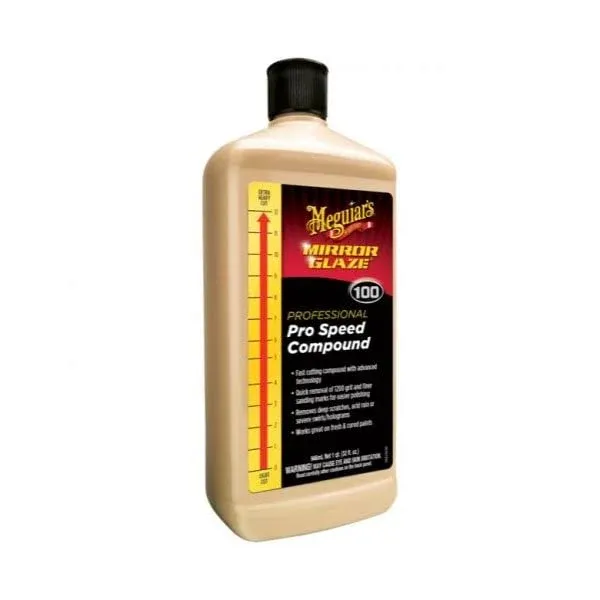 3M Meguiar's M100 Mirror Glaze Pro Speed Compound, 1 Gallon