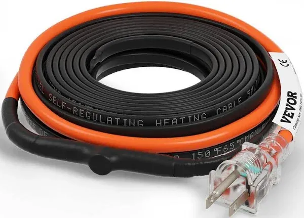 VEVOR Self-Regulating Pipe Heating Cable