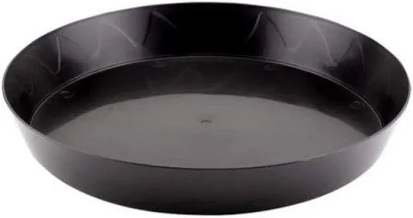 Platinum Heavy Duty Black Saucer With Tall Sides