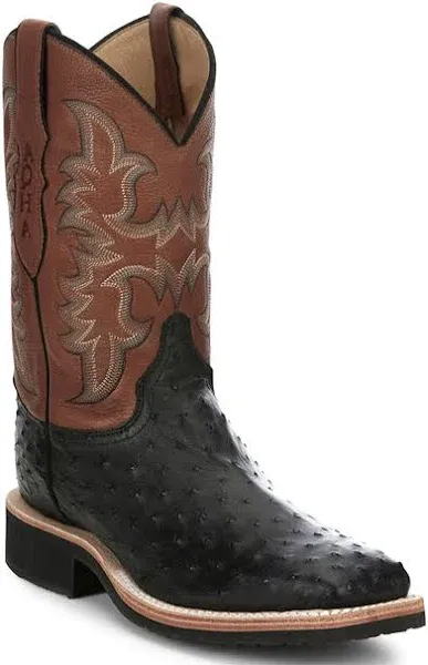 Justin 11in Mens Oak Drover Leather Cowboy Boots