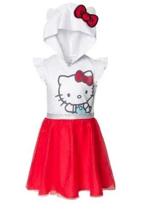 Hello Kitty Girls Mesh Cosplay Tulle Dress