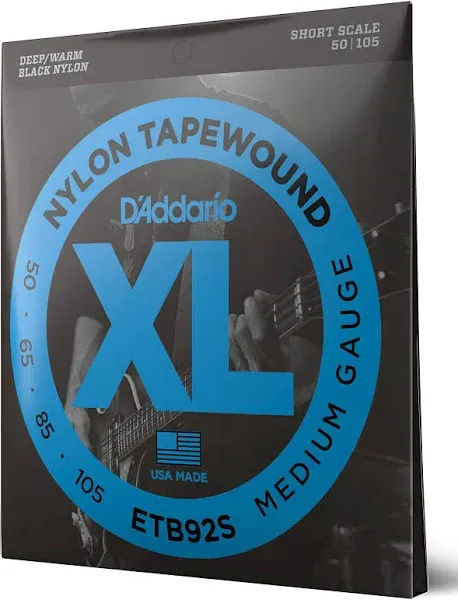 D&#039;Addario ETB92 Set Bass Tapewound Long Scale Bass Strings .50-.105