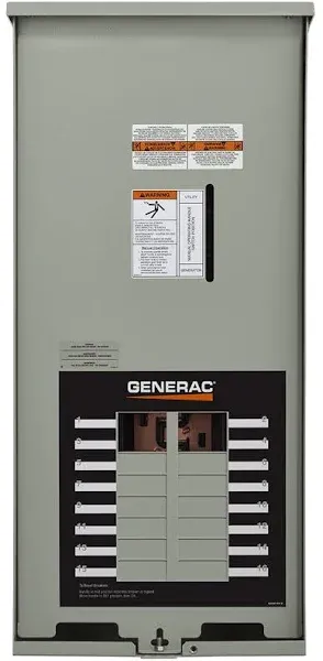 Generac 16-Circuit 100 Amp Automatic Transfer Switch with Load Center, NEMA 3 Cul RXG16EZA3