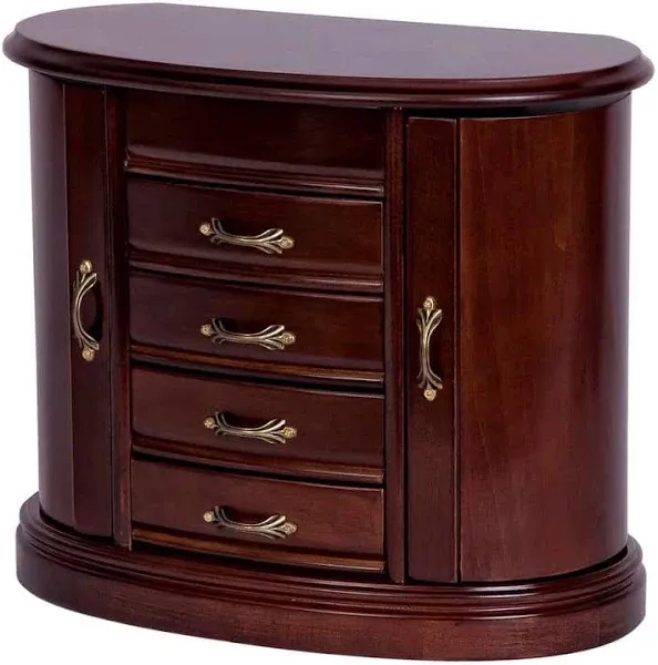 Mele & Co. Heloise Wooden Jewelry Box (Walnut Finish)