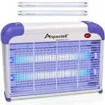 Electric Bug Zapper with Protective Mesh &amp; Removable Tray - Indoor/Outdoor Use