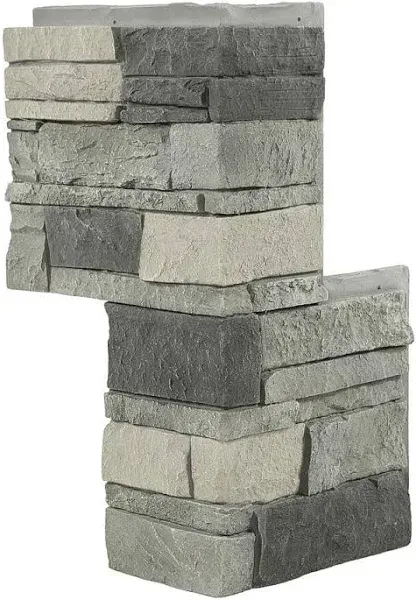 GenStone Faux Stacked Stone 90 Degree Outside Corner