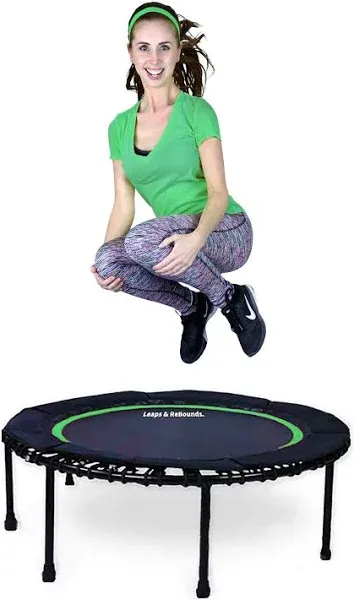 Leaps & Rebounds 48" Mini Fitness Trampoline & Rebounder