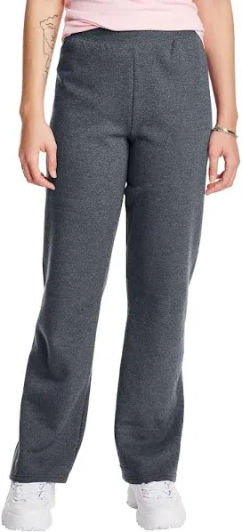 Hanes Women's EcoSmart Fleece Sweatpants with Open Bottom Legs