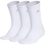 Adidas Cushioned Crew Socks 3 Pairs - White - Medium