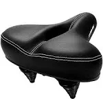 DAWAY C30 Comfortable Oversized Bike Seat - Compatible with Peloton, Exercise, Mountain or Road Bikes, Extra Wide Bicycle Saddle Replacement with Mem