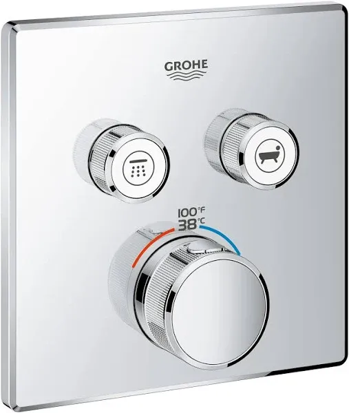 Grohe 29141000 GrohTherm SmartControl Dual Function Thermostatic Trim with