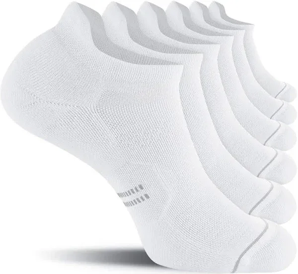 CS CELERSPORT 6 Pack Men&#039;S Running Ankle Socks with Cushion, Low Cut Athletic Ta