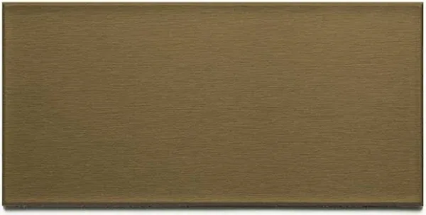 Aspect Peel and Stick Backsplash 3in x 6in Brushed Champagne Long Grain Metal Tile for Kitchen and Bathrooms (8-Pack)