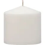 Stonebriar Collection Unscented Pillar Candles, White, 6-Pack, 3 in.