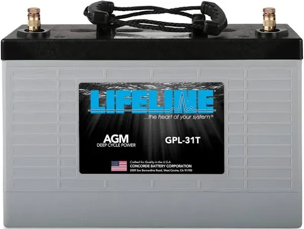 Lifeline Marine AGM Battery GPL-31T