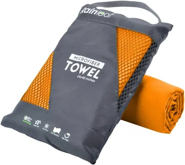 Microfiber Towel Perfect Travel &amp; Gym &amp; Camping Towel. Quick Dry - Super Abso...