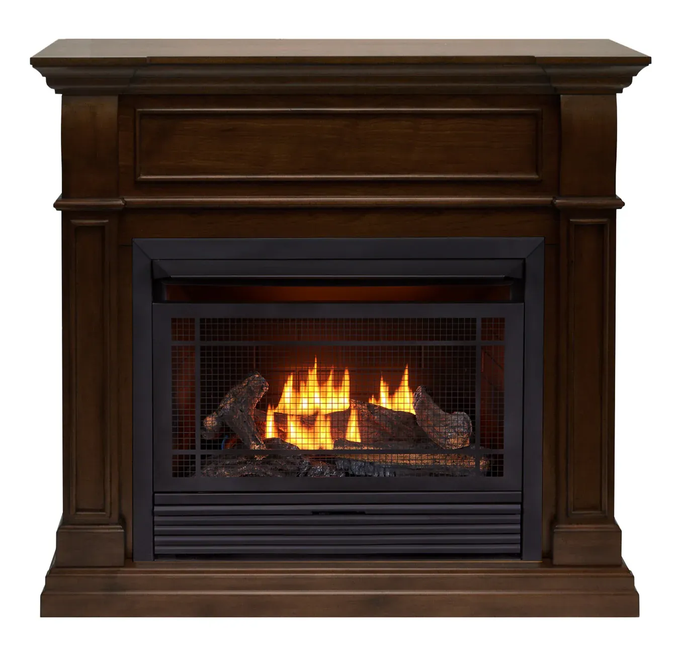 Duluth Forge 48-in Chocolate Ventless Natural or Liquid Propane Gas Fireplace in Brown | DFS-300R-4W