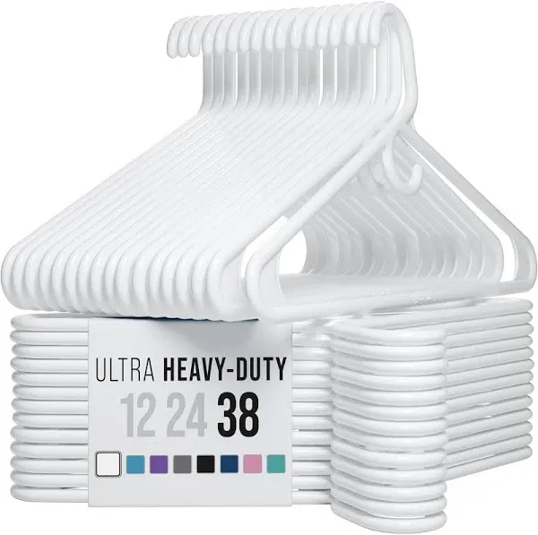 NEATERIZE Ultra Heavy Duty Plastic Clothes Hangers