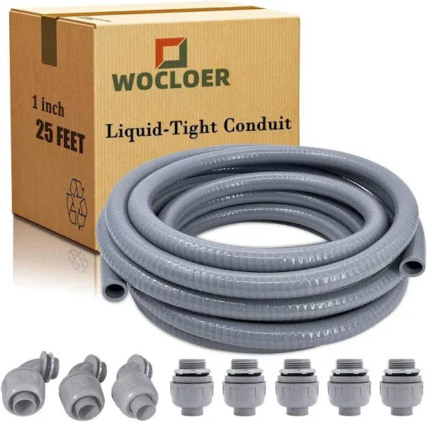 Ansgery 1inch 25ft Electrical Conduit Kit