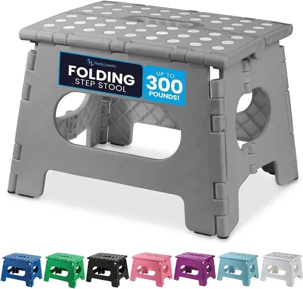 Handy Laundry Folding Step Stool, Lightweight and Sturdy Enough to Support