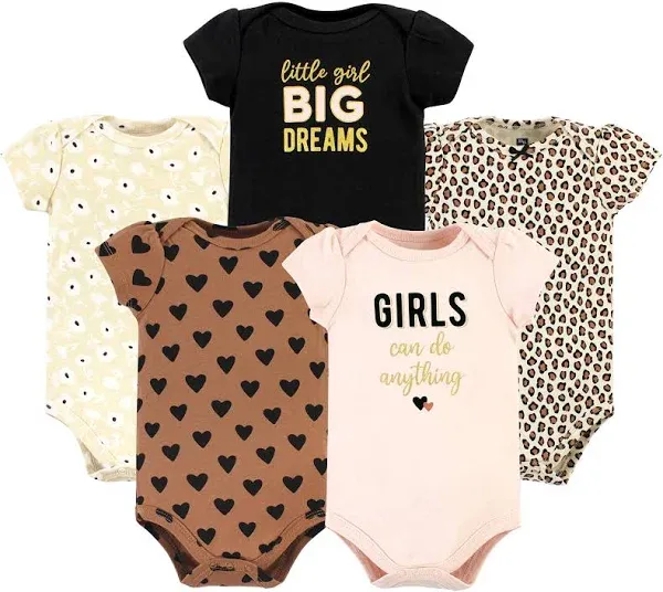 Hudson Baby Infant Girl Cotton Bodysuits