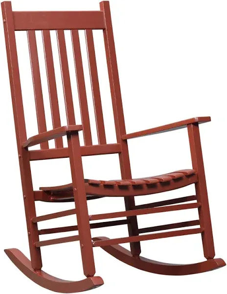 Natural Wood Outdoor Rocking Chair