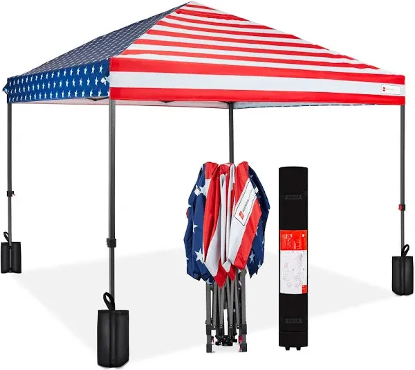 Best Choice Products Pop-Up Tents 10&#039;X10 Portable W/ 1-Button Push+Carry Case