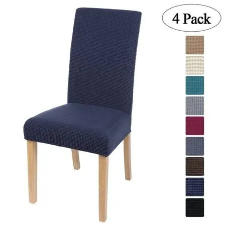 Smiry Velvet Stretch Dining Room Chair Covers