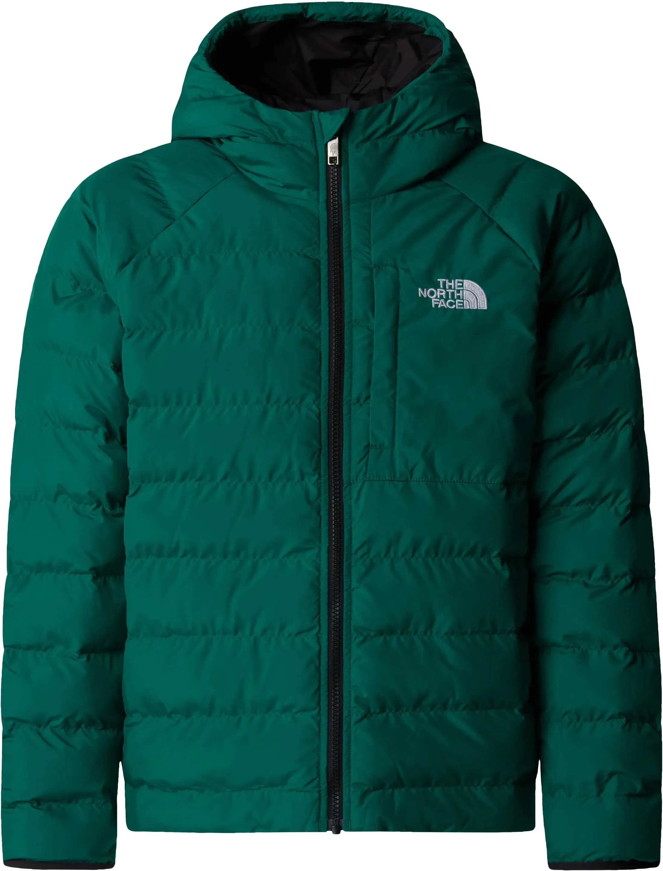 The North Face Boys Reversible Perrito Hooded Jacket 14+ DK Green XL