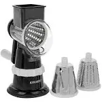 Kitchen HQ Speed Grater and Slicer with Suction Base - Black