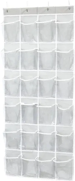 Simple Houseware 24 Pockets 2pk 12 Large Pockets Over Door Hanging Shoe Organizer