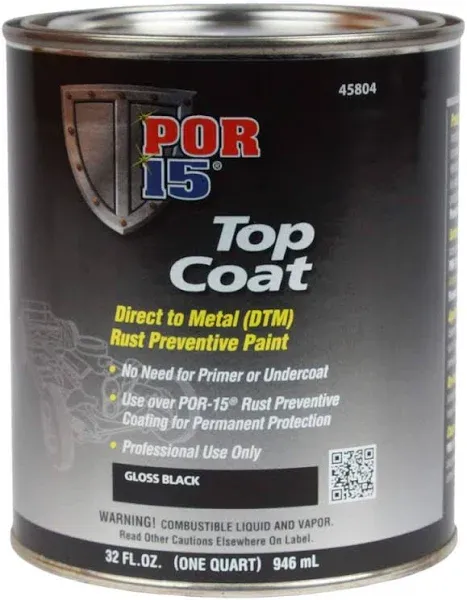 Black POR-15 Top Coat Paint