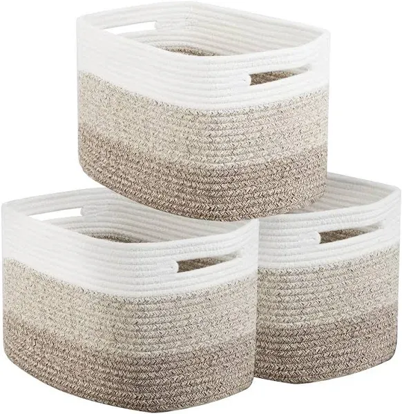 OIAHOMY Woven Storage Basket Pack of 3